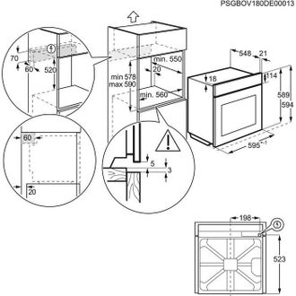 Вбудована духова шафа Electrolux EOE8P31X - фото 5 Вбудована духова шафа Electrolux EOE8P31X - фото 5