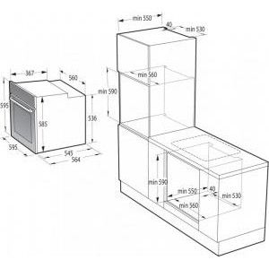 Встраиваемый духовой шкаф GORENJE  BSA6737E15X - фото 4