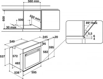 Вбудована духова шафа WHIRLPOOL W7OS44S1H - фото 7 Вбудована духова шафа WHIRLPOOL W7OS44S1H - фото 7