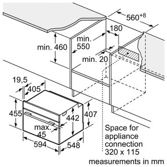 Вбудована духова шафа Bosch CSG7364B1 - фото 4