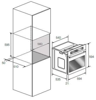 Духова шафа Fulgor Milano FCO6213TMWH - фото 2 Духова шафа Fulgor Milano FCO6213TMWH - фото 2