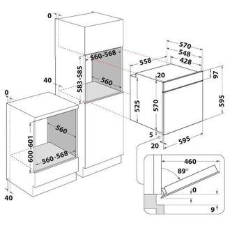 Встраиваемый духовой шкаф Indesit IOK58HSU1X - фото 3