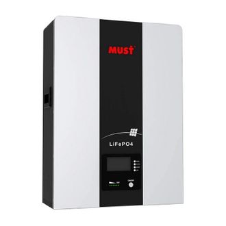 Акумулятор Must LP16-48100 PRO (LV/51.2V/100Ah/5.12kWh/LifePO4) - фото 1