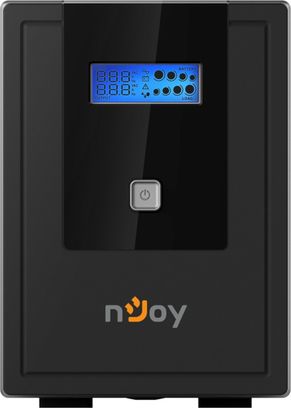 ИБП NJOY Cadu 1500 (UPCMTLS615HCAAZ01B), Lin.int., AVR, 4 x Schuko, USB, LCD, пластик - фото 3
