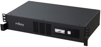 ИБП NJOY Code 1000 (UPLI-LI100CO-AZ01B), Lin.int., 8 x IEC, USB, LCD, металл - фото 1