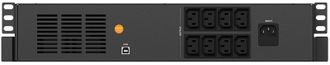 ИБП NJOY Code 1000 (UPLI-LI100CO-AZ01B), Lin.int., 8 x IEC, USB, LCD, металл - фото 2