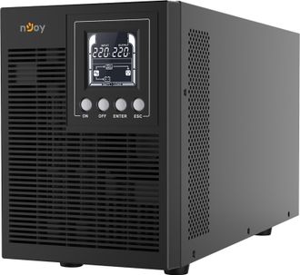 ИБП NJOY Echo Pro 2000 (UPOL-OL200EP-CG01B), Online, 4 x Schuko, USB, LCD, металл - фото 1