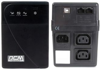 ИБП Powercom BNT-600AP, Lin.int., AVR, 2 x IEC, USB, пластик (00210085) - фото 1 ИБП Powercom BNT-600AP, Lin.int., AVR, 2 x IEC, USB, пластик (00210085) - фото 1