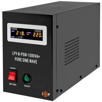Джерело безперебійного живлення LogicPower LPY-B-PSW-1500VA+ 1050W 10A/15A 24V (4130) - фото 1 Джерело безперебійного живлення LogicPower LPY-B-PSW-1500VA+ 1050W 10A/15A 24V (4130) - фото 1