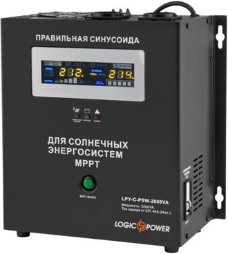 Інвертор/ДБЖ LogicPower LPY-C-PSW-2000VA (1400Вт) MPPT 24V (LP4126) - фото 1 Інвертор/ДБЖ LogicPower LPY-C-PSW-2000VA (1400Вт) MPPT 24V (LP4126) - фото 1