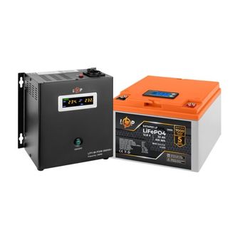 Комплект резервного живлення LogicPower UPS W500 + АКБ LiFePO4 410W (24163) - фото 1 Комплект резервного живлення LogicPower UPS W500 + АКБ LiFePO4 410W (24163) - фото 1