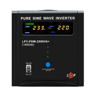 ИБП LogicPower LPY-PSW-2500VA+ 1800Вт (22874) - фото 1 ИБП LogicPower LPY-PSW-2500VA+ 1800Вт (22874) - фото 1