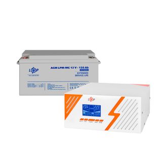 Комплект резервного живлення LogicPower UPS B1500 + АКБ MG 1800Wh (29701) - фото 1 Комплект резервного живлення LogicPower UPS B1500 + АКБ MG 1800Wh (29701) - фото 1