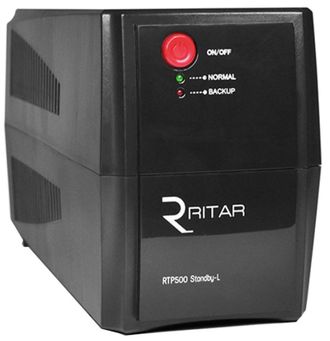 ДБЖ Ritar RTP500 (300W) Standby-L (RTP500L) - фото 1 ДБЖ Ritar RTP500 (300W) Standby-L (RTP500L) - фото 1