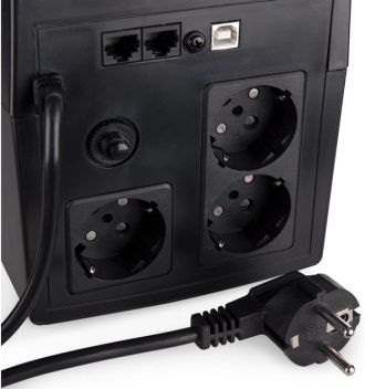 ДБЖ Vinga LCD 1200VA plastic case with USB (VPC-1200PU) - фото 3 ДБЖ Vinga LCD 1200VA plastic case with USB (VPC-1200PU) - фото 3