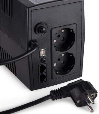ИБП Vinga LCD 800VA plastic case with USB (VPC-800PU) - фото 3 ИБП Vinga LCD 800VA plastic case with USB (VPC-800PU) - фото 3
