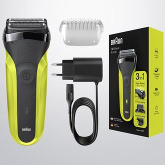 Электробритва Braun Series 3 300BT Black/Green Europe - фото 3