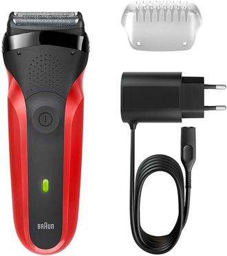 Электробрита Braun 300 Series 3 Red - фото 1 Электробрита Braun 300 Series 3 Red - фото 1