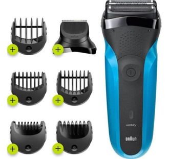 Електробритва-тример BRAUN Series 3 310BT Wet&Dry black/blue - фото 1 Електробритва-тример BRAUN Series 3 310BT Wet&Dry black/blue - фото 1