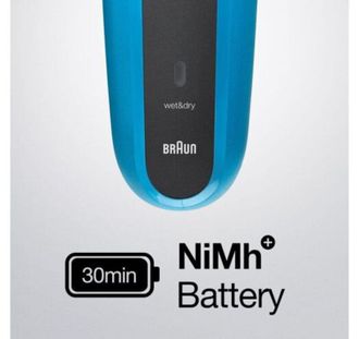 Електробритва-тример BRAUN Series 3 310BT Wet&Dry black/blue - фото 3 Електробритва-тример BRAUN Series 3 310BT Wet&Dry black/blue - фото 3