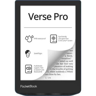 Електронна книга PocketBook 634 Verse Pro Azure (PB634-A-CIS) - фото 1 Електронна книга PocketBook 634 Verse Pro Azure (PB634-A-CIS) - фото 1