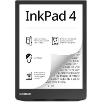 Електронна книга PocketBook 743G InkPad 4, Stundust Silver (PB743G-U-CIS) - фото 1