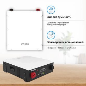 Акумуляторна батарея Dyness A48100 48v 100ah LiFePo4 4.8kwh - фото 3 Акумуляторна батарея Dyness A48100 48v 100ah LiFePo4 4.8kwh - фото 3