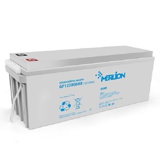 Акумулятор для ДБЖ Merlion AGM GP122000M8 12 V-200 Ah (GP122000M8) - фото 1 Акумулятор для ДБЖ Merlion AGM GP122000M8 12 V-200 Ah (GP122000M8) - фото 1