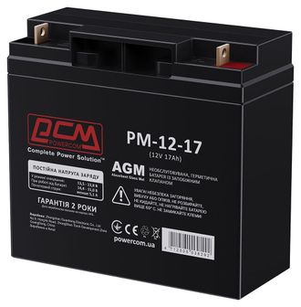 Акумулятор для ДБЖ Powercom 12В 17Ah (PM-12-17) - фото 2 Акумулятор для ДБЖ Powercom 12В 17Ah (PM-12-17) - фото 2