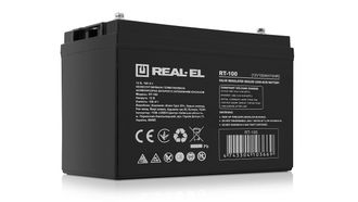 Акумулятор для ДБЖ REAL-EL RT-100, 12V-100Ah (RT-100) - фото 2 Акумулятор для ДБЖ REAL-EL RT-100, 12V-100Ah (RT-100) - фото 2
