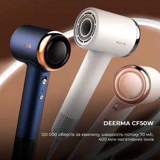 Фен Deerma DEM-CF50W Navy Blue - фото 3