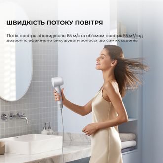 Фен Dreame Hair Dryer Gleam Grey (AHD12A-GR) Europe - фото 12 Фен Dreame Hair Dryer Gleam Grey (AHD12A-GR) Europe - фото 12