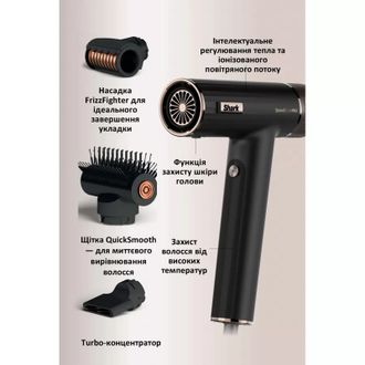 Фен Shark SpeedStyle 3-in-1 for Straight & Wavy Hair (HD731EU) Europe - фото 8 Фен Shark SpeedStyle 3-in-1 for Straight & Wavy Hair (HD731EU) Europe - фото 8