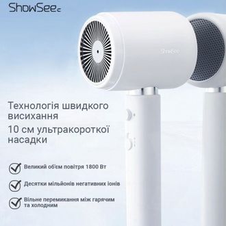 Фен Xiaomi ShowSee Hair Dryer A10-W - фото 2 Фен Xiaomi ShowSee Hair Dryer A10-W - фото 2