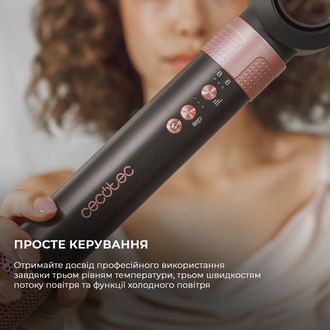 Стайлер Cecotec Bamba CeramicCare 14in1 AirGlam Black (CCTC-00251) - фото 8 Стайлер Cecotec Bamba CeramicCare 14in1 AirGlam Black (CCTC-00251) - фото 8