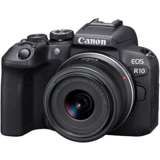 Бездзеркальний фотоапарат Canon EOS R10 kit (RF-S 18-45mm) IS STM + Mount Adapter EF-EOS R (5331C033) - фото 1