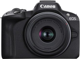 Бездзеркальний фотоапарат Canon EOS R50 + RF-S 18-45 IS STM Black Creator Kit (5811C036) - фото 1