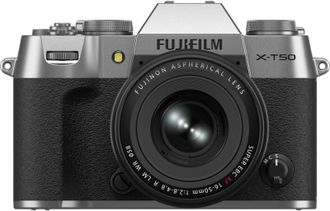 Бездзеркальний фотоапарат Fujifilm X-T50 + XF16-50mm F2.8-4.8 R LM WR Kit Silver (16828569) - фото 1 Бездзеркальний фотоапарат Fujifilm X-T50 + XF16-50mm F2.8-4.8 R LM WR Kit Silver (16828569) - фото 1
