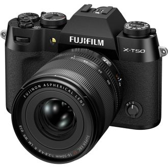 Бездзеркальний фотоапарат Fujifilm X-T50 kit 16-50mm f/2,8-4,8R LM WR Black (16828478) - фото 1 Бездзеркальний фотоапарат Fujifilm X-T50 kit 16-50mm f/2,8-4,8R LM WR Black (16828478) - фото 1