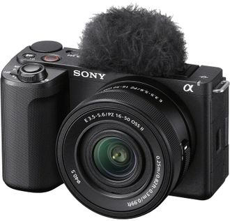 Беззеркальный фотоаппарат Sony ZV-E10 kit (16-50mm) Black (ILCZVE10KB.CEC) - фото 2 Беззеркальный фотоаппарат Sony ZV-E10 kit (16-50mm) Black (ILCZVE10KB.CEC) - фото 2
