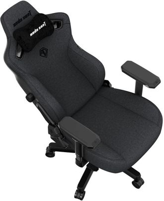 Геймерське крісло Anda Seat Kaiser 3 Size L Dark Gray Linen Fabric (AD12YDC-L-01-GB-CF) - фото 4