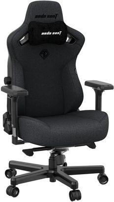 Геймерське крісло Anda Seat Kaiser 3 Size L Dark Gray Linen Fabric (AD12YDC-L-01-GB-CF) - фото 1