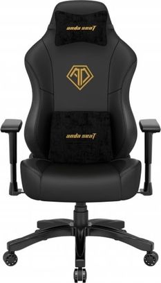 Крісло ігрове Anda Seat Phantom 3 Black/Gold Size L (AD18Y-06-B-PVC) - фото 1