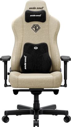 Геймерское кресло Anda Seat Kaiser 3E XL Beige Fabric (AD23YC-XL-09-I-CF-I01) - фото 1