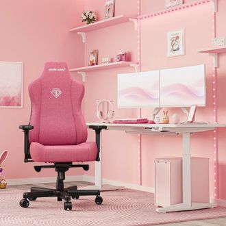 Геймерское кресло Anda Seat Kaiser 3E XL Pink Fabric (AD23YC-XL-09-P-CF-P01) - фото 5