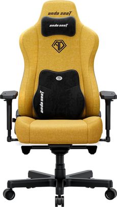 Геймерское кресло Anda Seat Kaiser 3E XL Bright Yellow Fabric (AD23YC-XL-09-Y-CF-Y01) - фото 1 Геймерское кресло Anda Seat Kaiser 3E XL Bright Yellow Fabric (AD23YC-XL-09-Y-CF-Y01) - фото 1