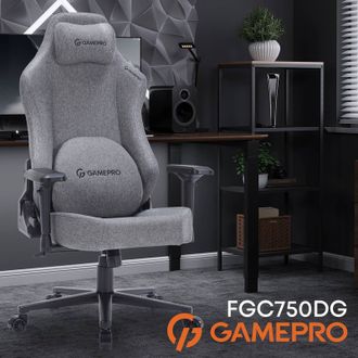 Геймерське крісло GamePro FGC750DG Size L Fabric Dark Grey - фото 5