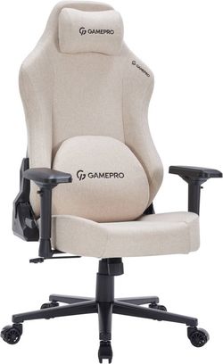 Крісло для геймерів GamePro FGC750G Size L Fabric Beige (FGC750G) - фото 1