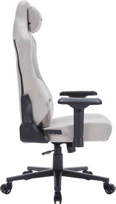 Крісло для геймерів GamePro FGC750LG Size L Fabric Light Grey - фото 3