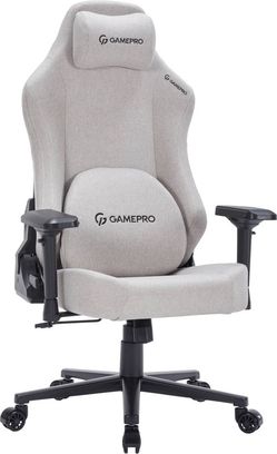Крісло для геймерів GamePro FGC750LG Size L Fabric Light Grey - фото 1
